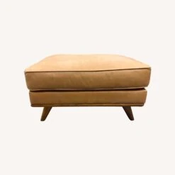 West Elm Zander Leather Ottoman -Home Furnishings Store 1500 1500 frame 0 535