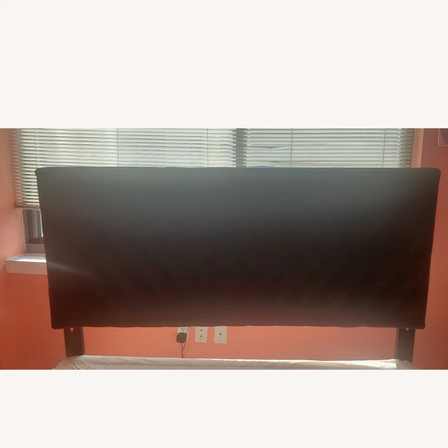 Dark Brown Tufted Queen Size Headboard 6 Dark Brown Tufted Queen Size Headboard - Image 4