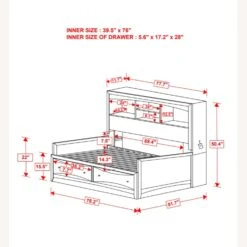 Other Twin Daybed In Cappuccino Finish W Storage -Home Furnishings Store 1500 1500 frame 0 5690