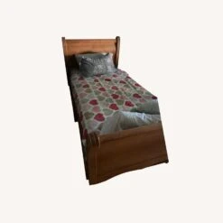 Honey Solid Wood Sleigh Bed -Home Furnishings Store 1500 1500 frame 0 5732