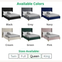 Other Twin Bed In Green Velvet Fabric W/ Gold Legs -Home Furnishings Store 1500 1500 frame 0 5750
