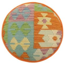 Rustic Handmade Kilim Upholstered Footstool -Home Furnishings Store 1500 1500 frame 0 585