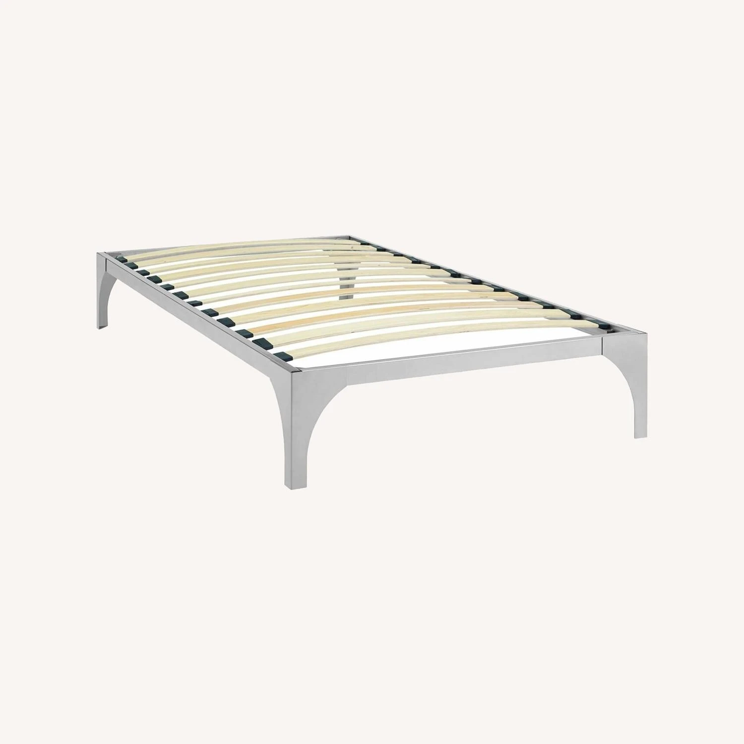 Other Modern Twin Bed In Silver Steel Frame Finish 9 Other Modern Twin Bed In Silver Steel Frame Finish - Image 7