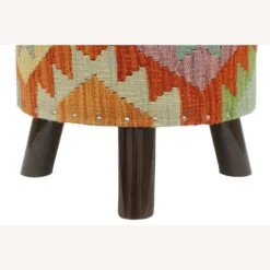 Rustic Handmade Kilim Upholstered Footstool -Home Furnishings Store 1500 1500 frame 0 587