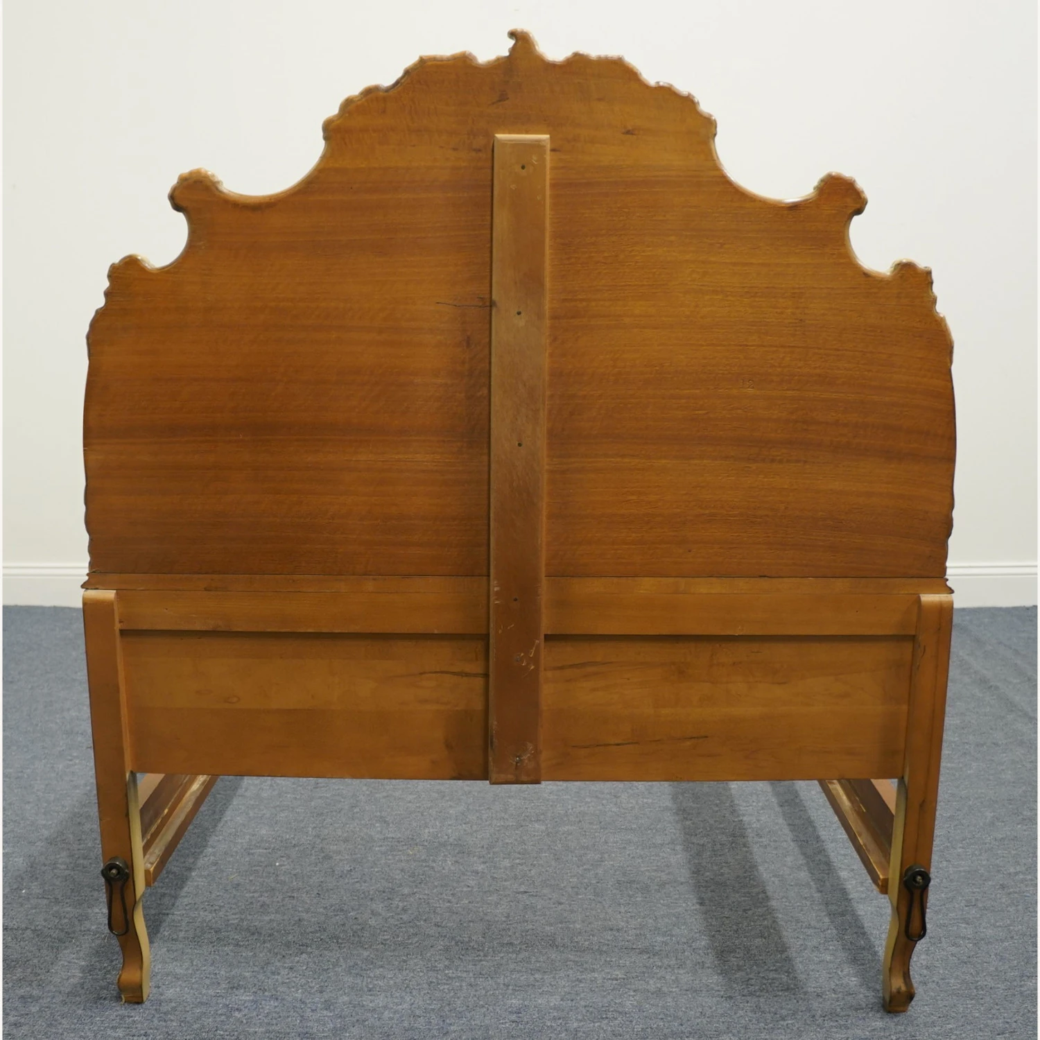 Vintage/Antique Louis XVI French Walnut Twin Bed 3 Vintage/Antique Louis XVI French Walnut Twin Bed