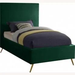 Other Twin Bed In Green Velvet Sleek Upholstery 8 Other Twin Bed In Green Velvet Sleek Upholstery -Home Furnishings Store 1500 1500 frame 0 5966