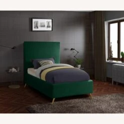 Other Twin Bed In Green Velvet Sleek Upholstery 11 Other Twin Bed In Green Velvet Sleek Upholstery -Home Furnishings Store 1500 1500 frame 0 5969