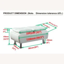 Other Ottoman In White Faux Leather W/ Storage -Home Furnishings Store 1500 1500 frame 0 6