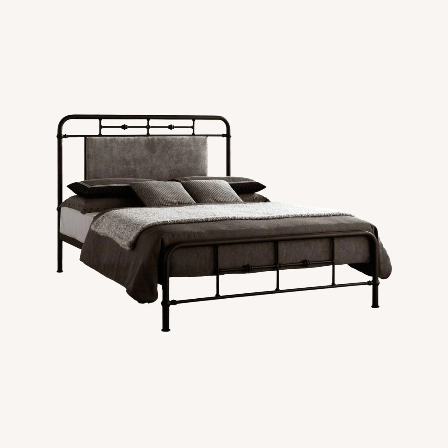 Baxton Studio Nashville Metal Queen Bed 3 Baxton Studio Nashville Metal Queen Bed