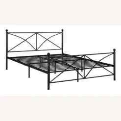 Other Queen Bed In Heavy Gauge Steel Matte Black Finish