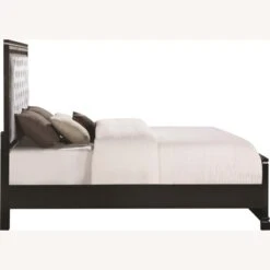 Other Queen Bed In Black Wood W/ Silver Velvet Finish 15 Other Queen Bed In Black Wood W/ Silver Velvet Finish -Home Furnishings Store 1500 1500 frame 0 6142
