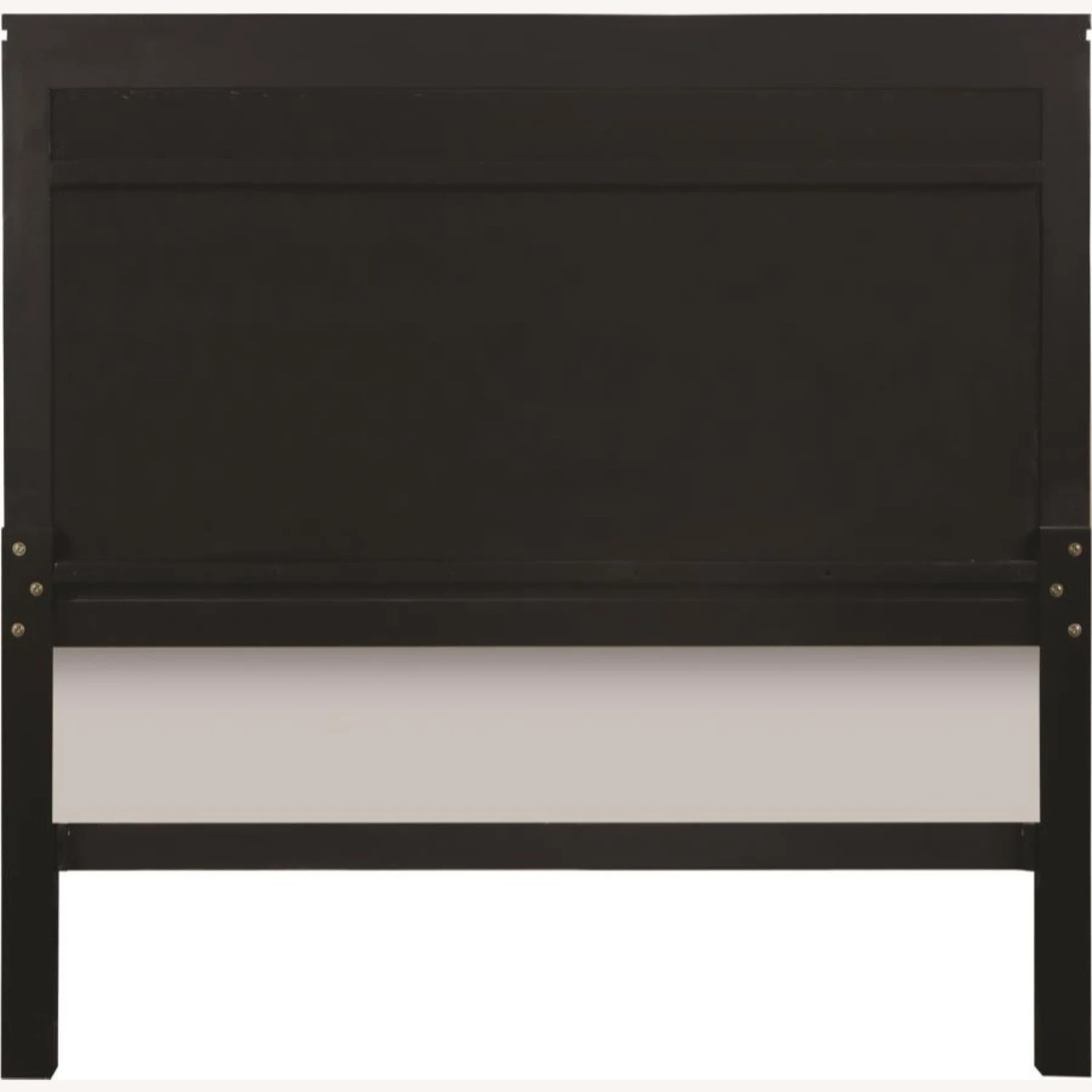 Other Queen Bed In Black Wood W/ Silver Velvet Finish 11 Other Queen Bed In Black Wood W/ Silver Velvet Finish - Image 9