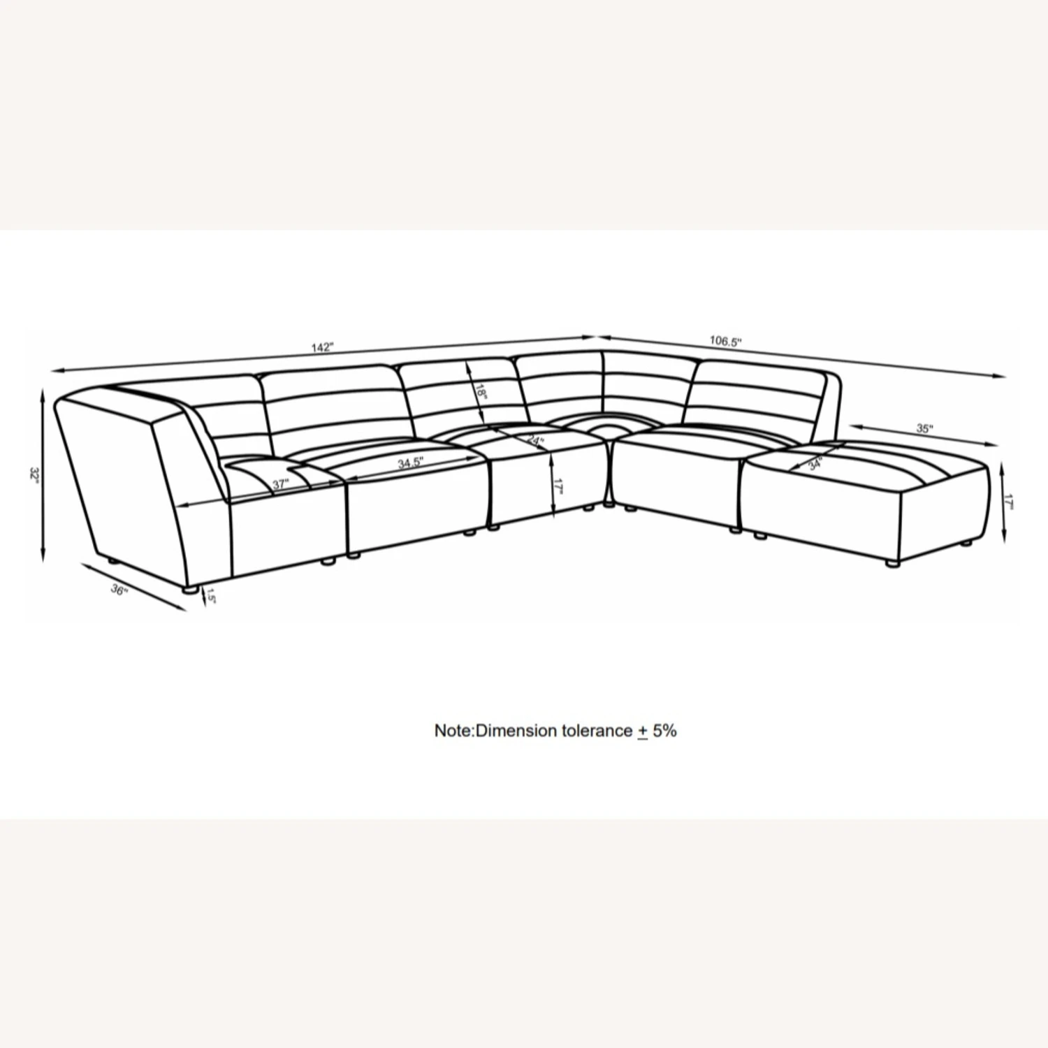 Other Ottoman In Natural Faux Sheep Skin Upholstery 7 Other Ottoman In Natural Faux Sheep Skin Upholstery - Image 5