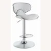 Other Adjustable Bar Stool In White W/ Curved Seat 2 Other Adjustable Bar Stool In White W/ Curved Seat -Home Furnishings Store 1500 1500 frame 0 6315