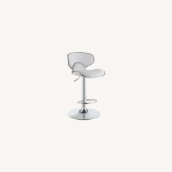 Other Adjustable Bar Stool In White W/ Curved Seat 14 Other Adjustable Bar Stool In White W/ Curved Seat -Home Furnishings Store 1500 1500 frame 0 6318