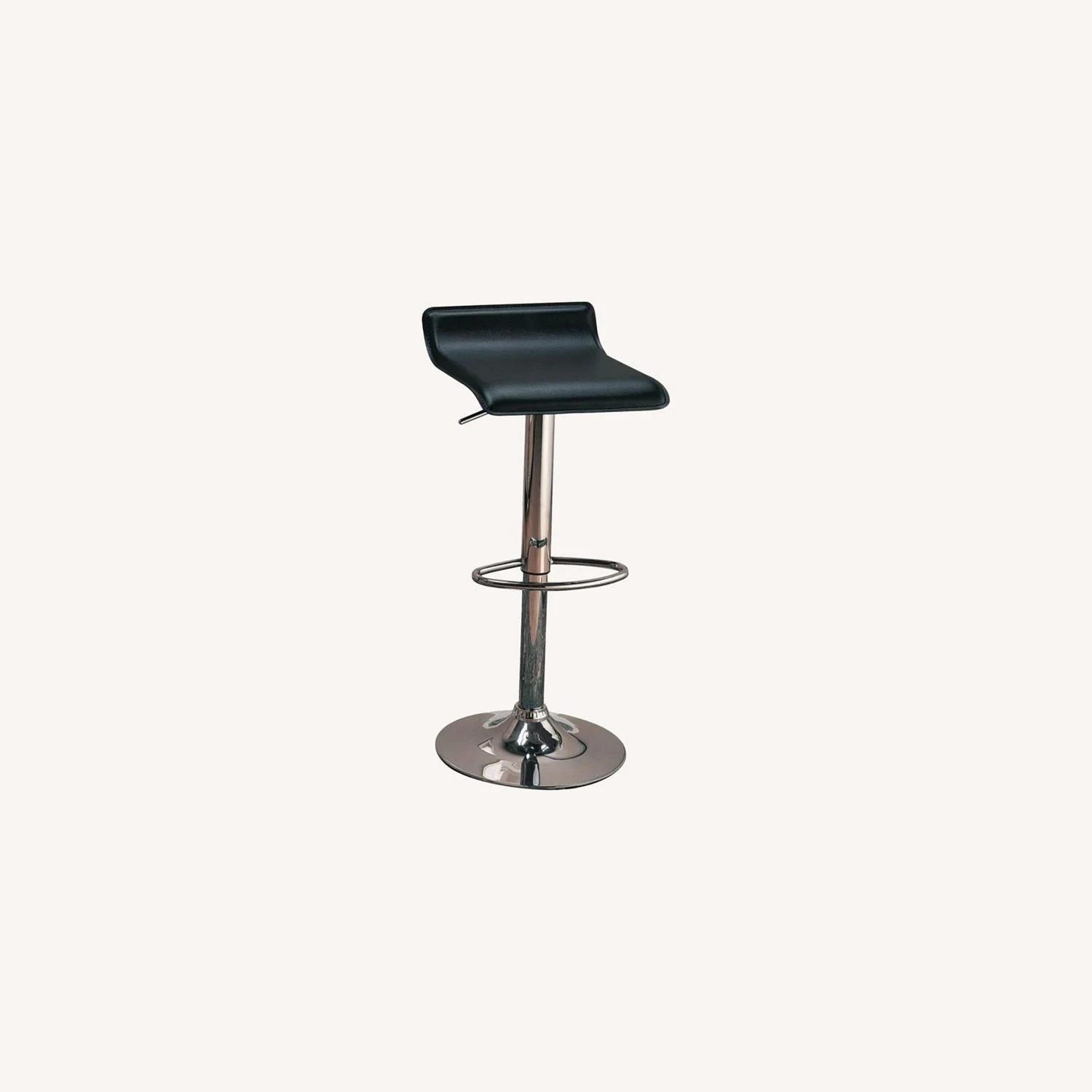 Other Bar Stool In Black Leatherette & Chrome Finish 3 Other Bar Stool In Black Leatherette & Chrome Finish