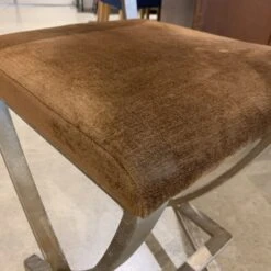 Velvet Upholstered Metal Bar Counter Stool -Home Furnishings Store 1500 1500 frame 0 6339