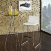 Other Bar Stool In White W/ Stainless Steel Base Finish 1 Other Bar Stool In White W/ Stainless Steel Base Finish -Home Furnishings Store 1500 1500 frame 0 6367