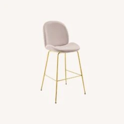 Other Bar Stool In Pink Velvet Performance With Gold Frame -Home Furnishings Store 1500 1500 frame 0 6381