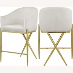 Other Counter Stool In Cream Velvet W/ Gold Metal Legs 16 Other Counter Stool In Cream Velvet W/ Gold Metal Legs -Home Furnishings Store 1500 1500 frame 0 6404