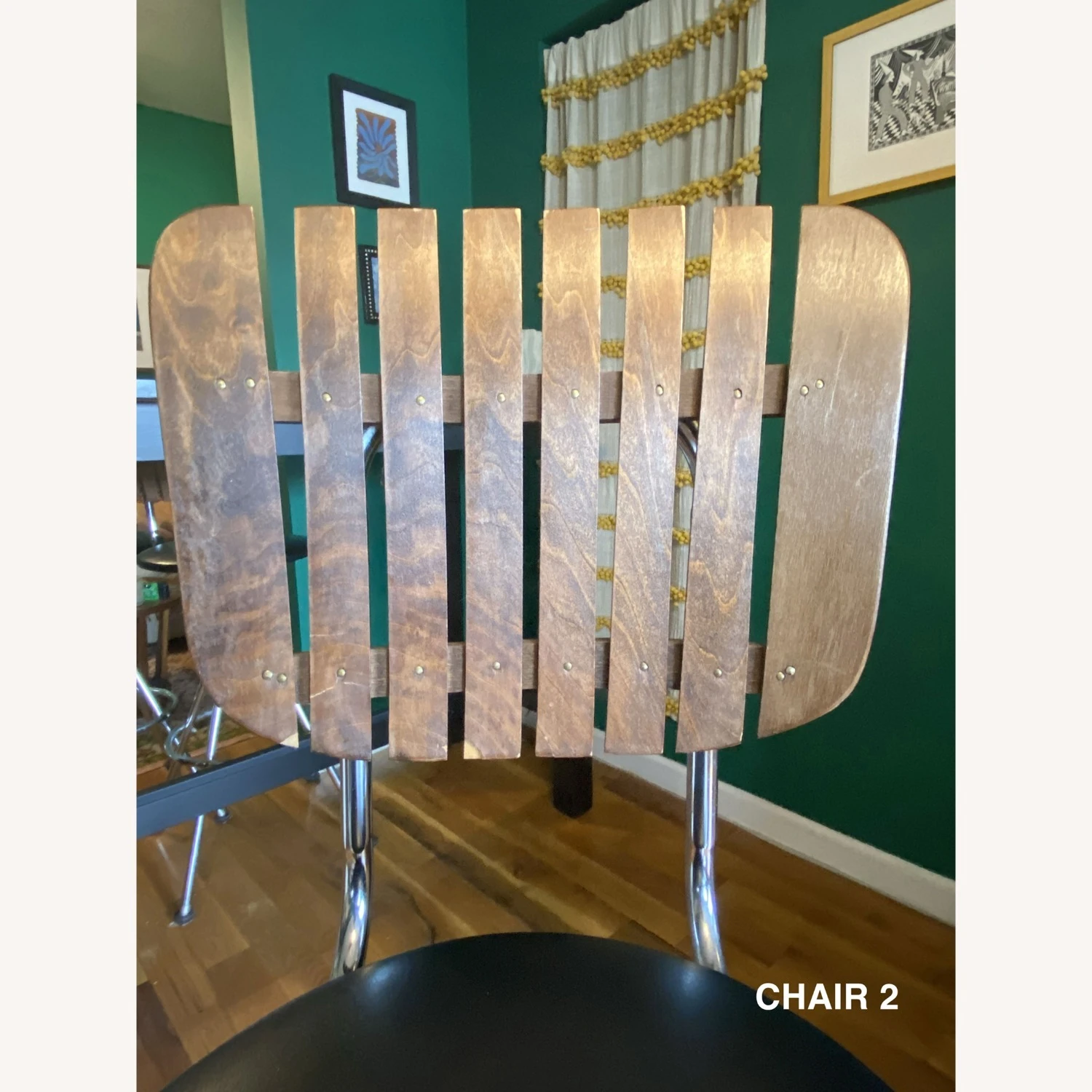 Vintage Swivel Bar Stools - Set Of 4 4 Vintage Swivel Bar Stools - Set Of 4 - Image 2