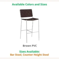 Counter Height Stool In Brown PVC With Open Back -Home Furnishings Store 1500 1500 frame 0 6424