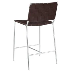 Counter Height Stool In Brown PVC With Open Back -Home Furnishings Store 1500 1500 frame 0 6425