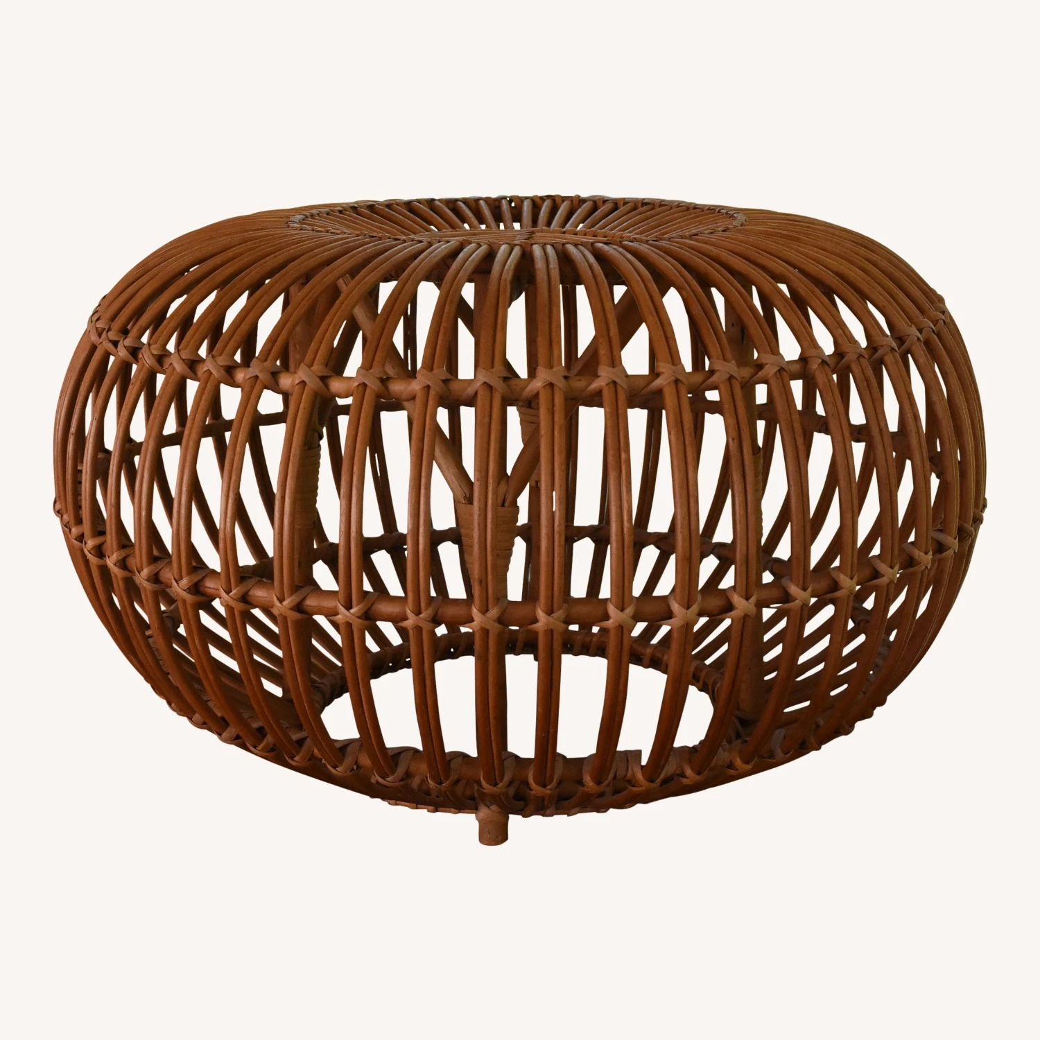 Franco Albini Wicker Ottoman 7 Franco Albini Wicker Ottoman - Image 5