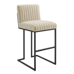 Other Bar Stool In Channel Tufted Beige Fabric -Home Furnishings Store 1500 1500 frame 0 6476