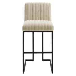 Other Bar Stool In Channel Tufted Beige Fabric -Home Furnishings Store 1500 1500 frame 0 6481