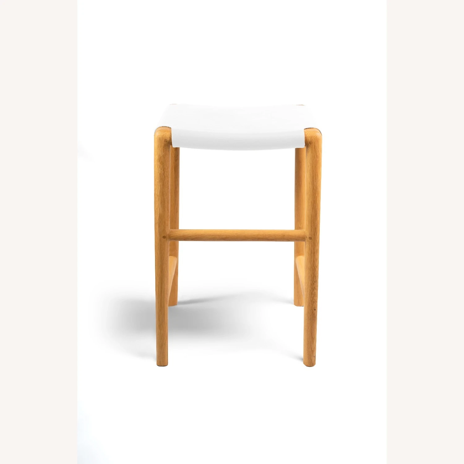 Leather Stools White 7 Leather Stools White - Image 5