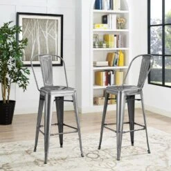 Other Bar Side Stool In Gunmetal Powder Coated Finish 14 Other Bar Side Stool In Gunmetal Powder Coated Finish -Home Furnishings Store 1500 1500 frame 0 6509
