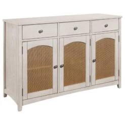 Other Two-Tone Farmhouse Server With Cane Panels 16 Other Two-Tone Farmhouse Server With Cane Panels -Home Furnishings Store 1500 1500 frame 0 6532