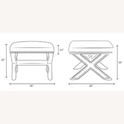 Other Ottoman Bench In Navy Velvet Fabric Finish -Home Furnishings Store 1500 1500 frame 0 659