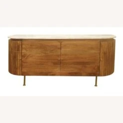 Sideboard In Natural Wood With Oval Silhouette -Home Furnishings Store 1500 1500 frame 0 6644
