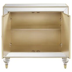 Other 2-Door Accent Cabinet In Mirror & Champagne Finish -Home Furnishings Store 1500 1500 frame 0 6665