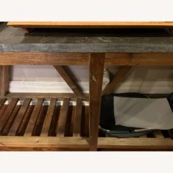 Crate & Barrel Bluestone Console Table