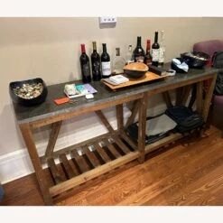 Crate & Barrel Bluestone Console Table -Home Furnishings Store 1500 1500 frame 0 6783