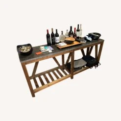 Crate & Barrel Bluestone Console Table -Home Furnishings Store 1500 1500 frame 0 6784