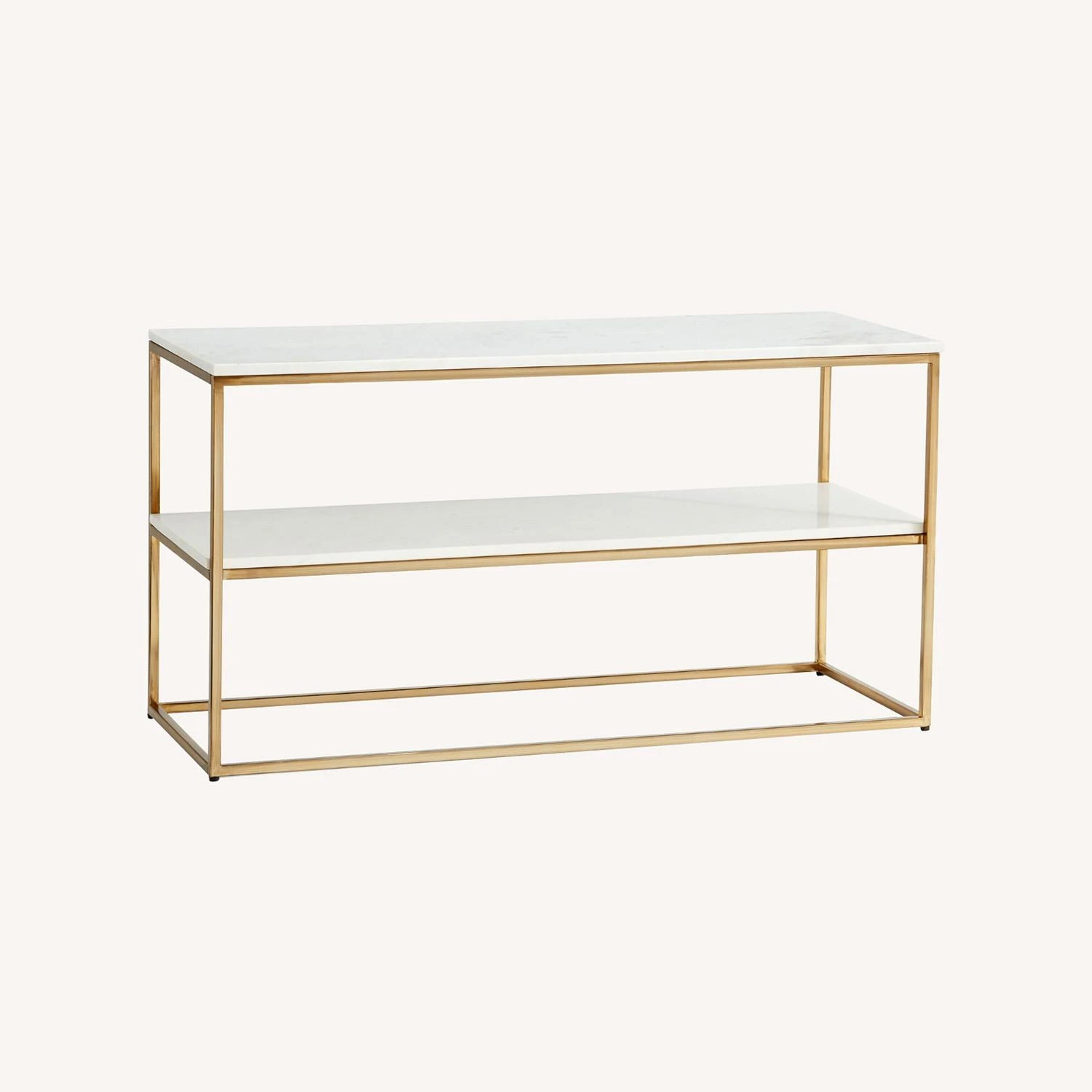 Pottery Barn Delaney Marble Media Console 4 Pottery Barn Delaney Marble Media Console - Image 2