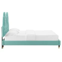 Other Full Bed In Tufted Mint Velvet W/ French Details -Home Furnishings Store 1500 1500 frame 0 6894