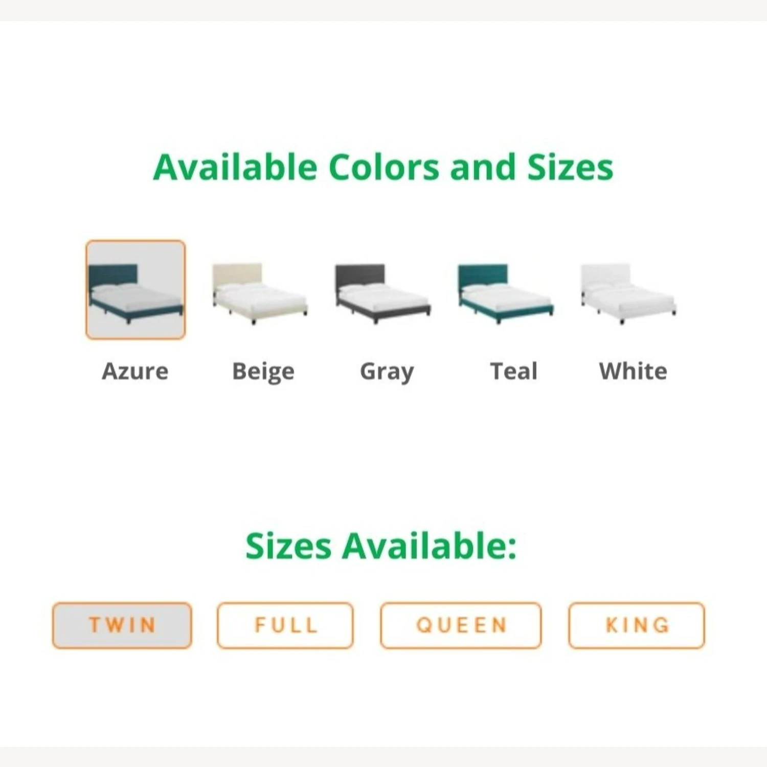 Other Modern Platform Full Bed In Beige Fabric Finish 6 Other Modern Platform Full Bed In Beige Fabric Finish - Image 4