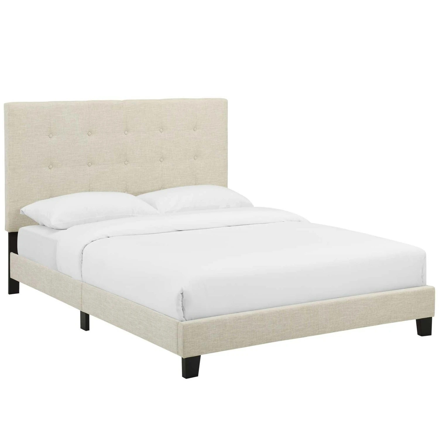 Other Modern Platform Full Bed In Beige Fabric Finish 10 Other Modern Platform Full Bed In Beige Fabric Finish - Image 8