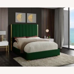 Other Full Bed In Green Velvet W/ Gold Metal Frame -Home Furnishings Store 1500 1500 frame 0 6951