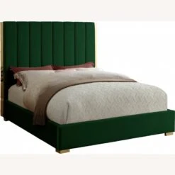 Other Full Bed In Green Velvet W/ Gold Metal Frame -Home Furnishings Store 1500 1500 frame 0 6952