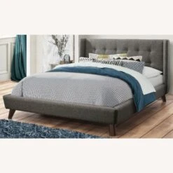 Other Full Bed In Grey Woven Fabric W/ Tufted Headboard 12 Other Full Bed In Grey Woven Fabric W/ Tufted Headboard -Home Furnishings Store 1500 1500 frame 0 6963
