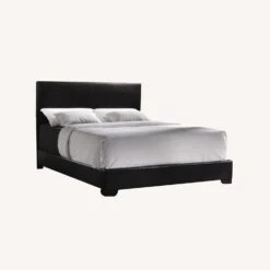 Other Full Bed In Black Finish W/ Black Leatherette -Home Furnishings Store 1500 1500 frame 0 6977