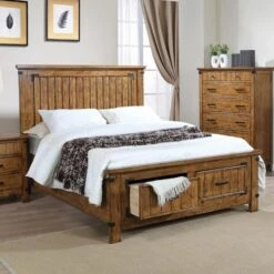 Other Full Bed In Rustic Honey Finish With Storage -Home Furnishings Store 1500 1500 frame 0 6984