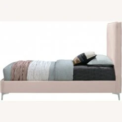 Other Full Bed In Pink Velvet W/ Piping Design -Home Furnishings Store 1500 1500 frame 0 7018