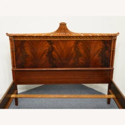 Other Vintage Flame Mahogany Asian Style Full Size Bed